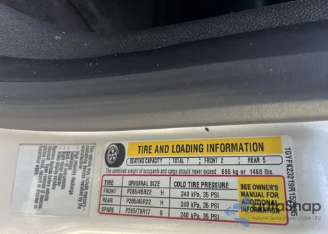 2009 Cadillac Escalade Standard из США, поврежденный, VIN 1GYFK23219R152935